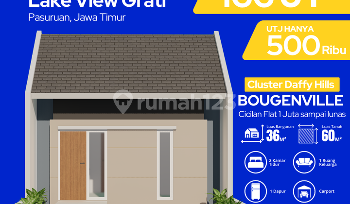 20 Menit ke Bromo! Hunian type Bougenville Blok A36 di kejayan