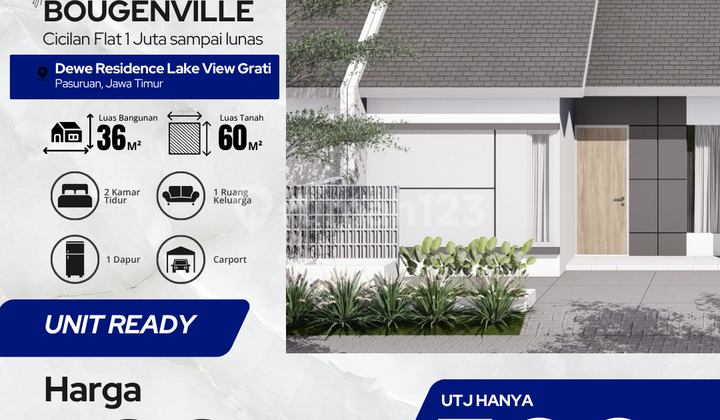 Rumah Subsidi di Winongan type Bougenville 36/60 Blok A58.