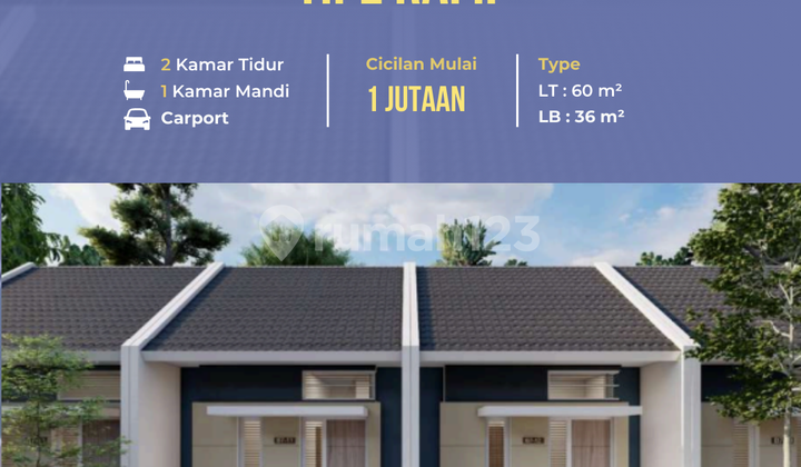 Rumah Murah di purworejo Tipe RAFIF 34/60 Cicilan Mulai 1 Jutaan