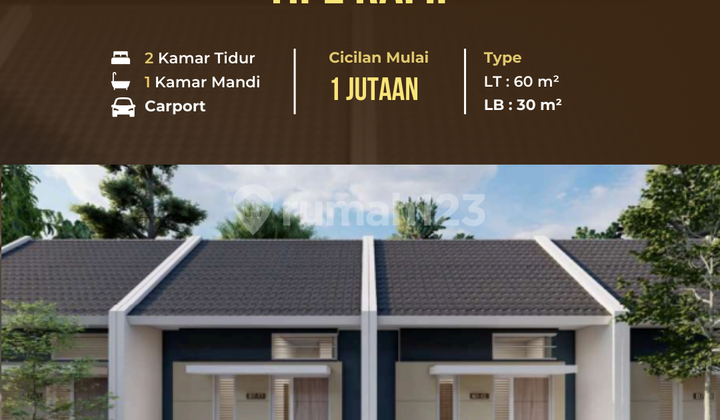 Rumah Murah di Rembang Pasuruan Tipe Rafif 30/60 – Cicilan Ringan 1 Jutaan, Free Biaya Akad & KPR
