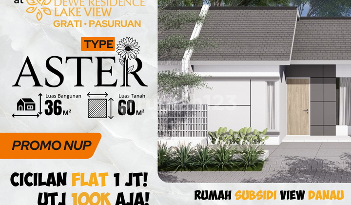 Rumah Strategis Tipe ester 30/60 Blok B8-11 - Bebas Banjir