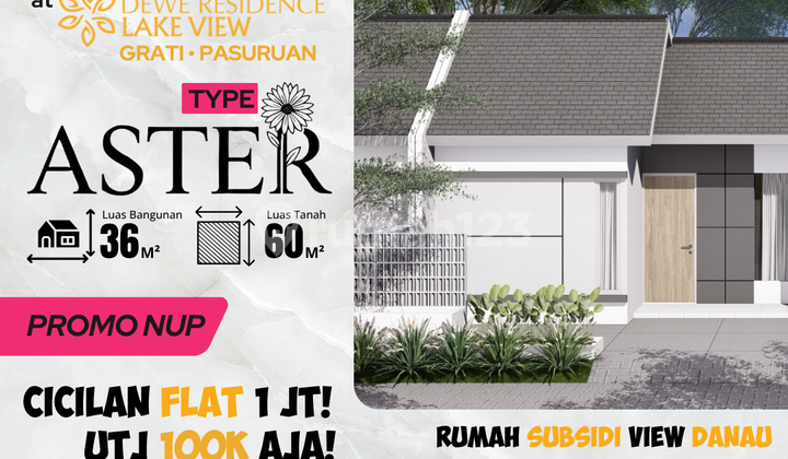 Houses for Sale Starting from IDR 240 Million in Grati Pasuruan – DEWE RESIDENCE Type Edelweiss 36/60, Strategic Residence Near Toll Road with the Lowest Price in Its Class!