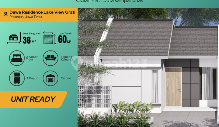 For Sale Bougenville Type House Block A2 in Puspo Pasuruan, 0 Down Payment