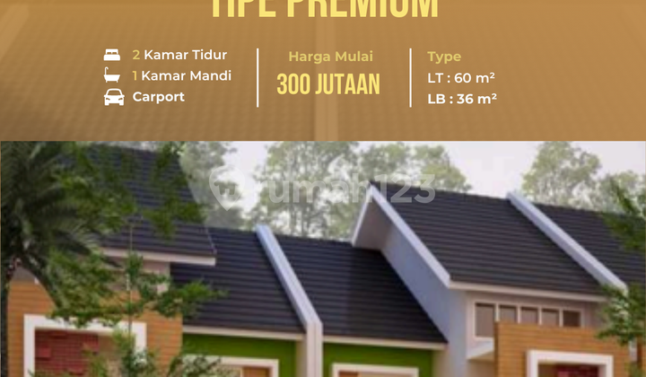 Rumah Dijual  Tipe Premium Blok B9-6,  Cicilan Flat 5 Tahun 1