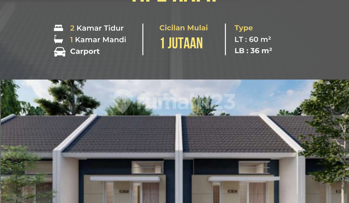 Comfortable RAFIF Type Residence with Million Rupiah Light Installments, 0% Down Payment