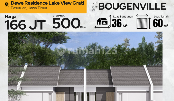 Rumah Subsidi Tipe Bougenville BlokA3 di Pasrepan Pasuruan 1