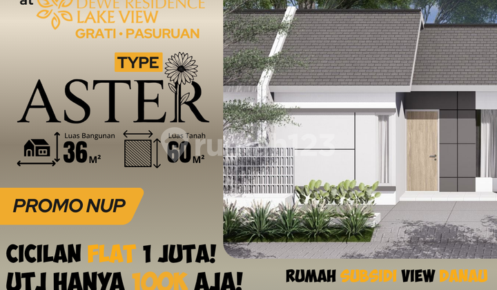 Rumah Aster 36/60, 5 Menit ke Sarana Pendidikan
