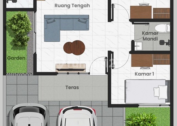 Rumah 1 Lantai Blok B1 No. 01, Dekat dengan Area Industri Bypass 2