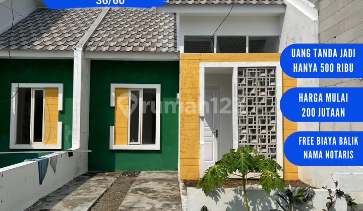 Rumah Minimalis Type 36/60 Premium Blok B1 No. 3 – Cukup UTJ 500 Ribu Bisa Akad Cepat, Legalitas Lengkap HGB! 1