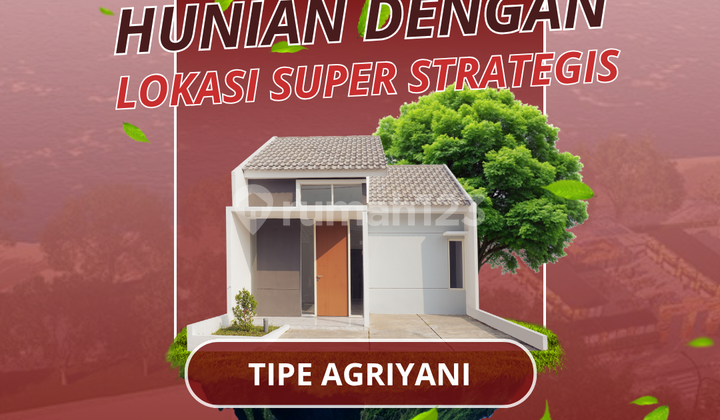 Promo Rumah tipe Agriyani 36/66 Dp 0% Lokasi Super Strategis
