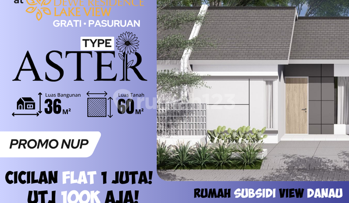 Rumah Type Aster 36/60, KPR Subsidi Terbesar Jawa Timur