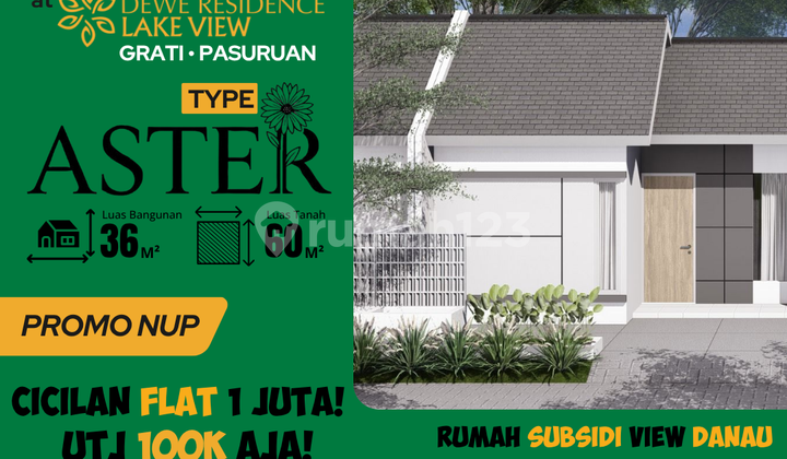 Promo Hunian Type Aster, Lokasi Strategis Cicilan Flat