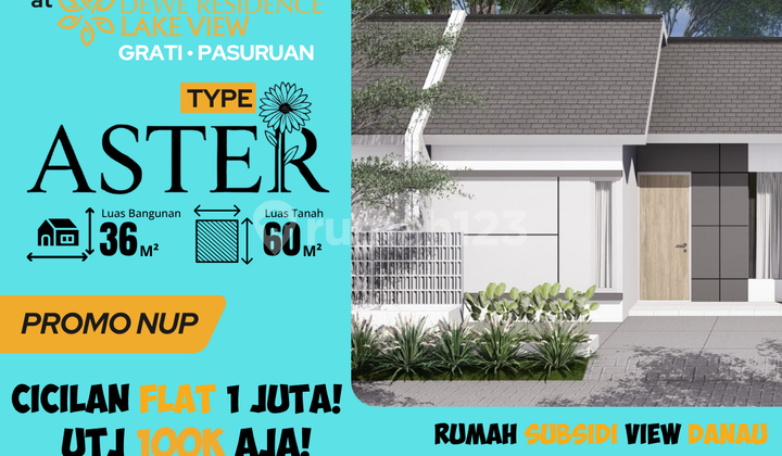 Rumah Siap Huni Type Aster, View Danau Ranu Grati 1
