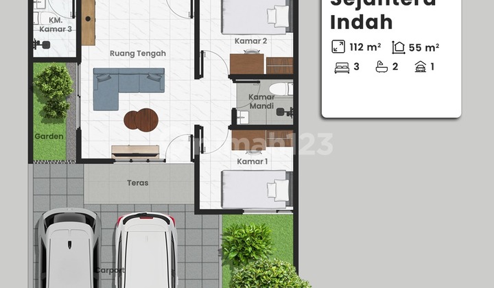 Rumah Blok B1 No. 07, DP Hanya 5 Juta Rupiah 2