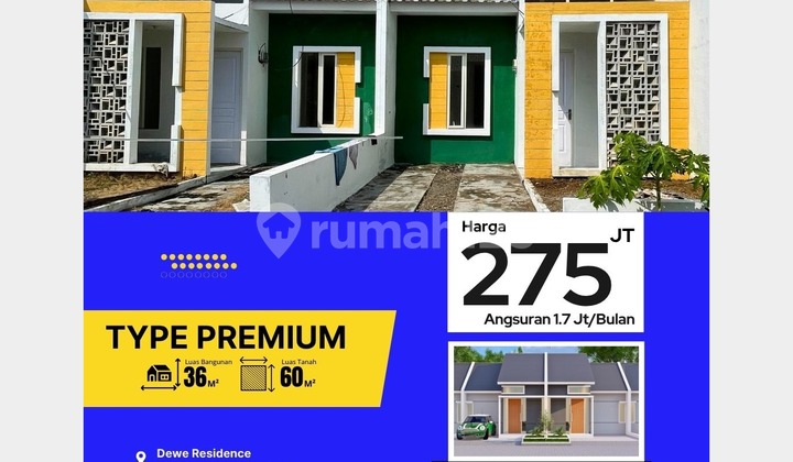 Dijual Type Premium 36/60 Blok A2 – Rumah Nyaman, Harga Terjangkau 