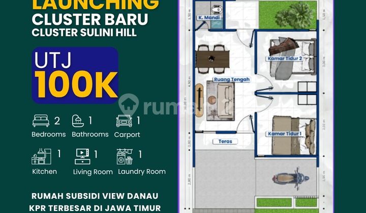 Rumah Type Aster 36/60 Blok B1 No.06 - UTJ 100 Ribu 2