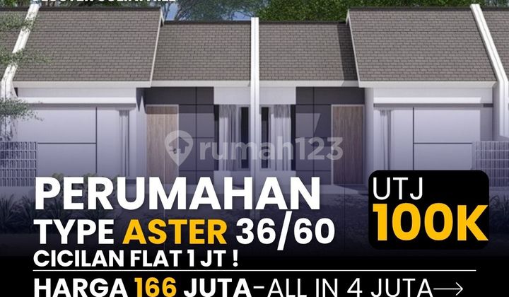 Promo Terbatas UTJ 100 Ribu - Type Aster 36/60 Blok H7 2