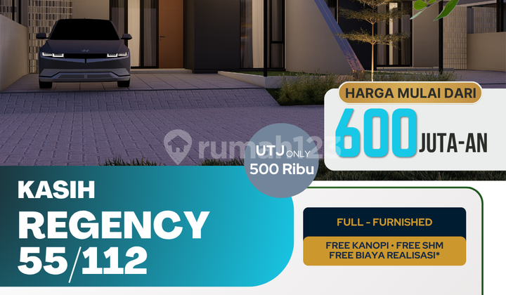 Rumah Modern Tropis Krian, Bebas Banjir & Aman 24 Jam