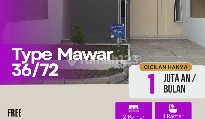 DIjual rumah Type 36/72 Mawar Blok C2 Grati – UTJ hanya 500 ribu, proses mudah