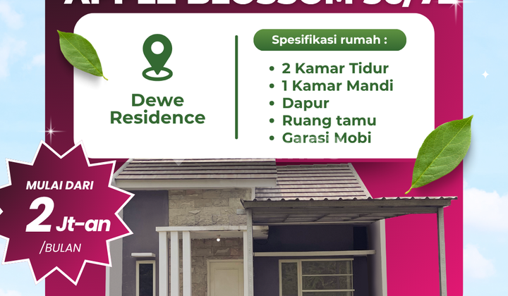 Apple Blossom 36/72 Blok B1-28, Promo DP 0 Rupiah