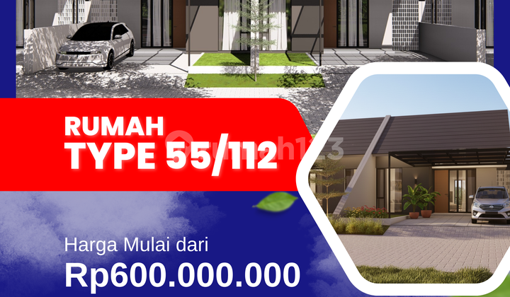 Rumah Tipe 55/112 di Krian, Dekat Fasilitas Umum & Sekolah