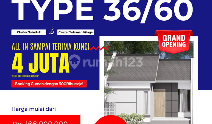 Affordable Grati Pasuruan House, Type 36/60 with Monthly Installments of Around 1 Million