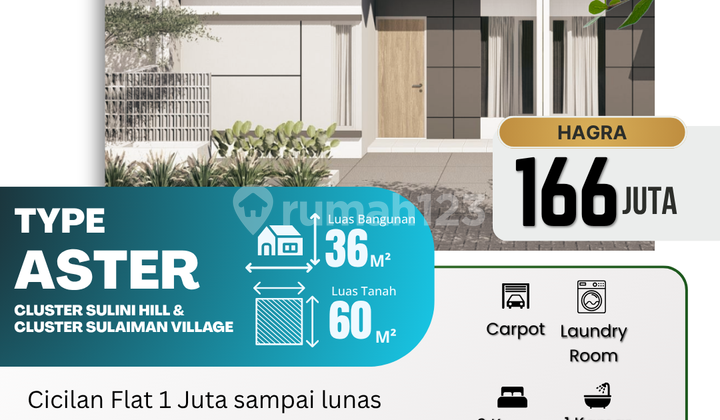 Rumah Minimalis 36/60 di Grati, Dekat Danau Ranu Grati Rumah Minimalis 36/60 di Grati, Dekat Danau Ranu Grati