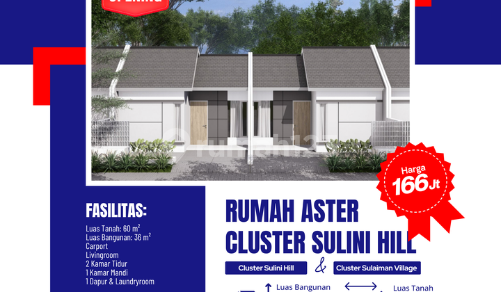 Rumah Aster Grati Pasuruan, Tanpa DP, SHM & Cicilan Ringan 1