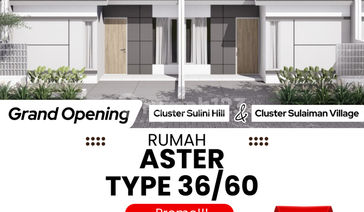 Rumah Murah Tipe 36/60 Grati, Cicilan 1 Juta Tanpa DP