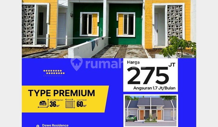 Rumah Type Premium 36/60 Blok B4 No.05 – UTJ 500 Ribu