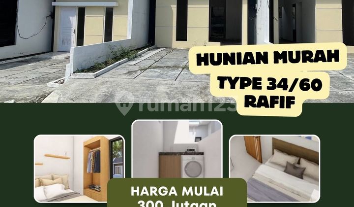 Rumah Hunian Minimalis Modern – Type Rafif 34/60 Blok A14