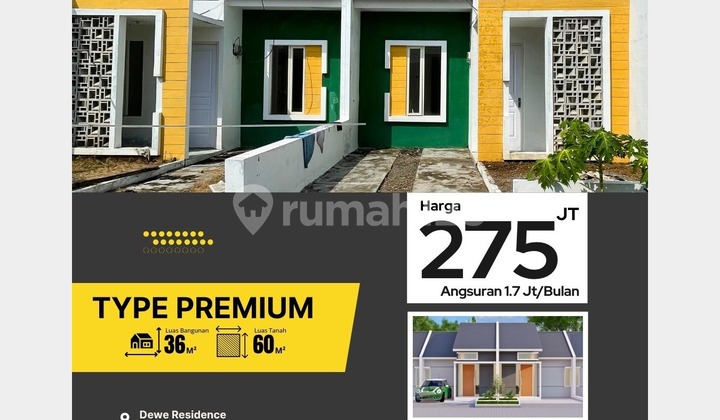 Rumah Type Premium 36/60 Blok B5 No.05 – UTJ 500 Ribu