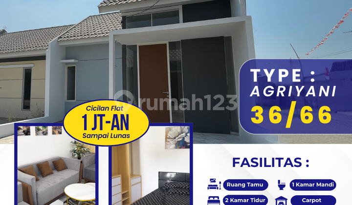 Rumah Murah Type Agriyani Blok D1 No. 28 di Pasuruan UTJ 500  1