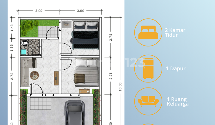 Hunian Impian Type Aster Rumah Subsidi View Danau Dekat Akses Tol 2