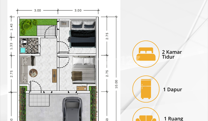 Dijual Rumah Type Aster Pasuruan View Danau,dekat akses Tol 2