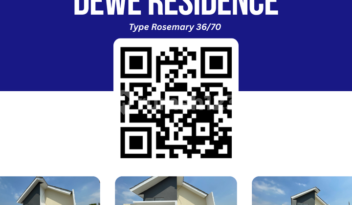 Dijual Rumah Komersil Type Rosemary 36/70 Blok D2 No. 32  –  cicilan flat 10 tahun  2