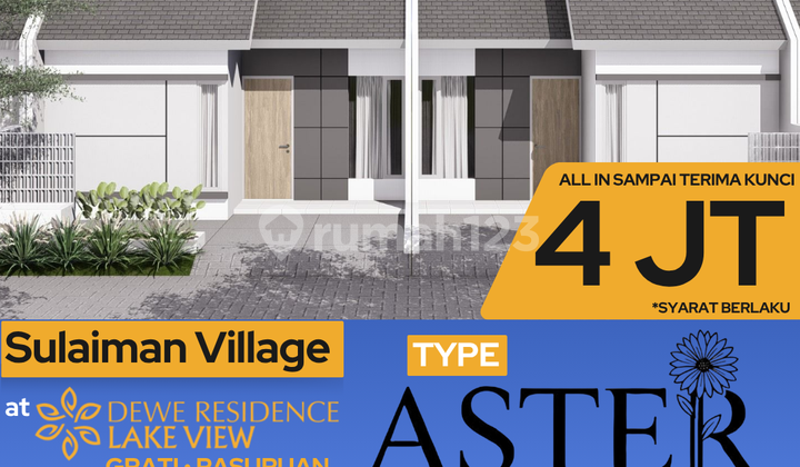 For Sale Fast Aster Type House in Pasuruan Lake View, 0% Down Payment For Sale Fast Aster Type House in Pasuruan Lake View, 0% Down Payment