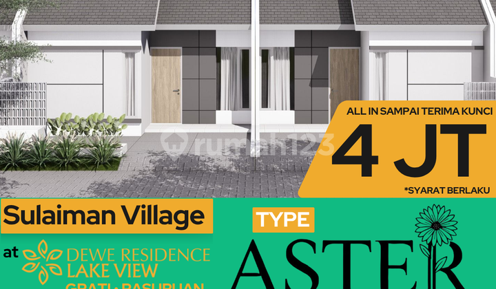 Asri Type Aster Subsidized House with Lake View and 0% Down Payment