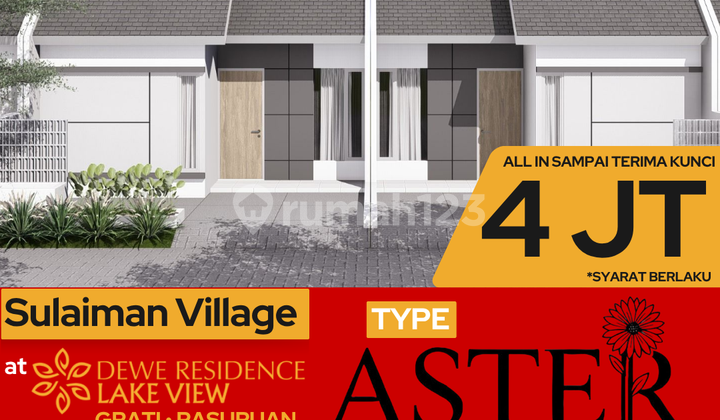 Type Aster 36/60 Rumah Subsidi View Danau & Lingkungan Asri 2