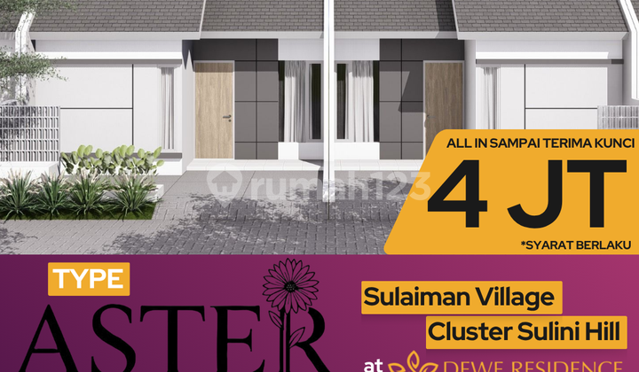 Subsidized House in Pasuruan, Aster Type, Comfortable Neighborhood