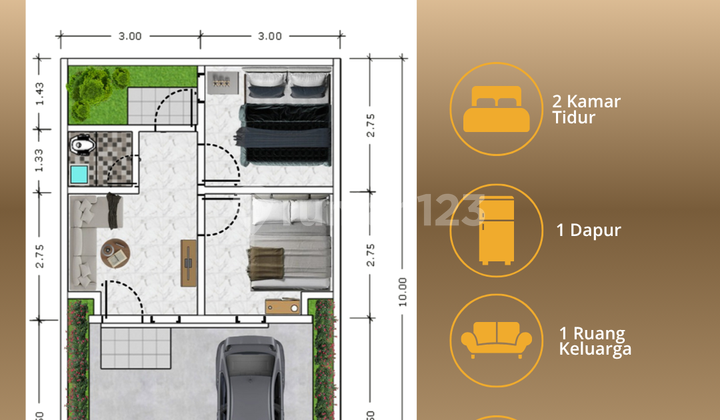 Quick Sale Aster Type House Strategic Location East Pasuruan