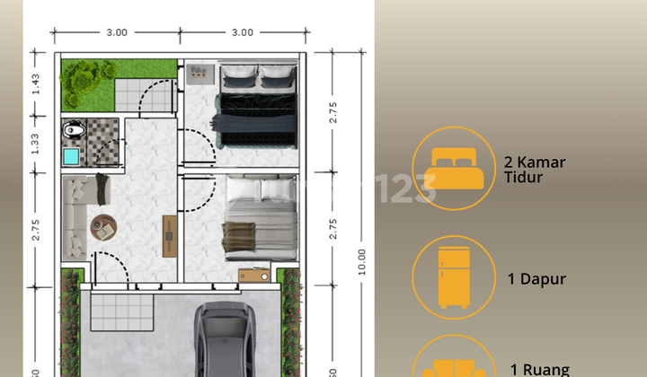 Rumah Subsidi Type Aster 36/60 Pasuruan  All in 4 Juta saja 2