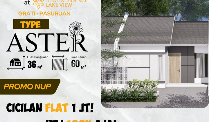 Type Aster Sulini Hill Gondang Wetan - Rumah View Danau Cicilan Flat 1 Juta/Bulan! Type Aster Sulini Hill Gondang Wetan - Rumah View Danau Cicilan Flat 1 Juta/Bulan!