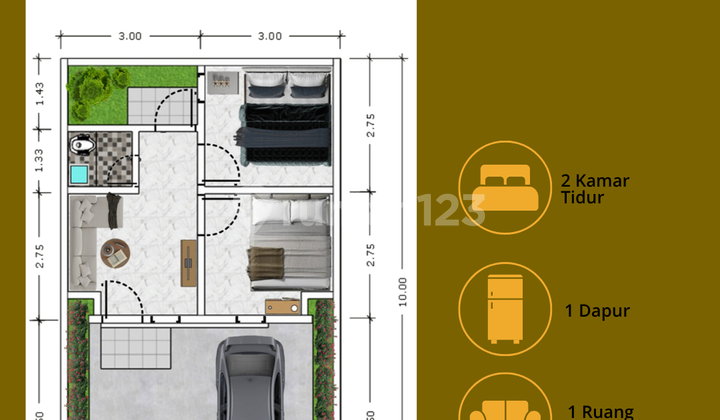Rumah Idaman Keluarga Type Aster View Danau  dan Strategis 2