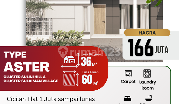 Aster Grati Pasuruan House, Price 166M, Booking 100K