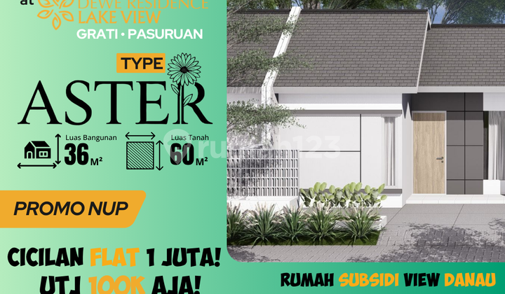 Promo rumah murah tipe Aster 36/60 Lokasi Super strategis