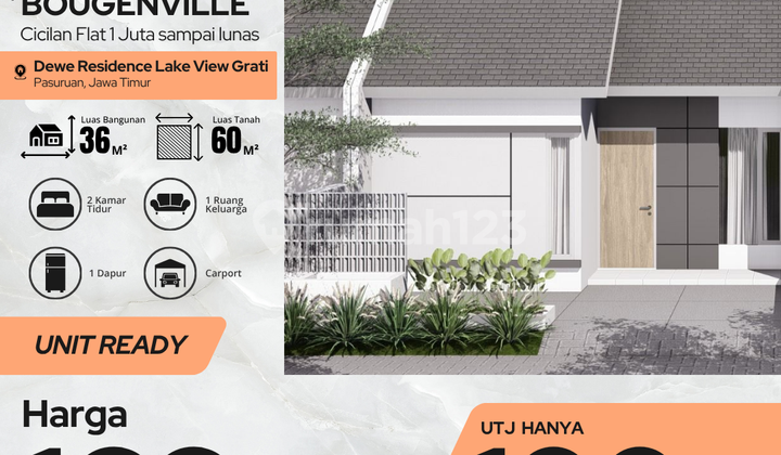 Super Hemat! Tipe Aster 36/60 - Rumah Strategis Dekat Pasar Trewung