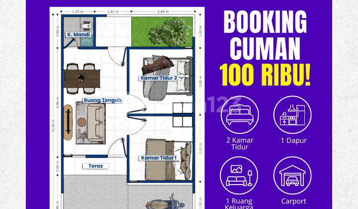 Rumah Aster 36/60 Grati, Tanpa DP, Lokasi Strategis & Aman 2