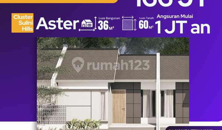 Rumah Baru Grati Pasuruan, Cicilan 1Jt, Free Biaya KPR