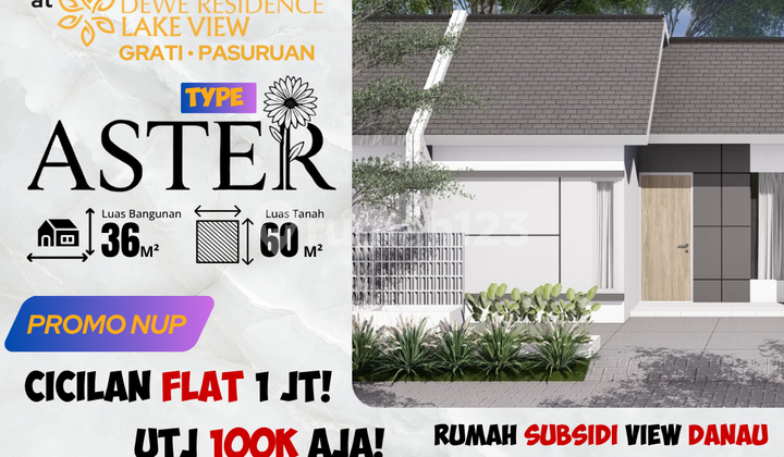 Super Hemat! Tipe Aster 36/60 - Rumah Strategis, Dekat RSUD Grati